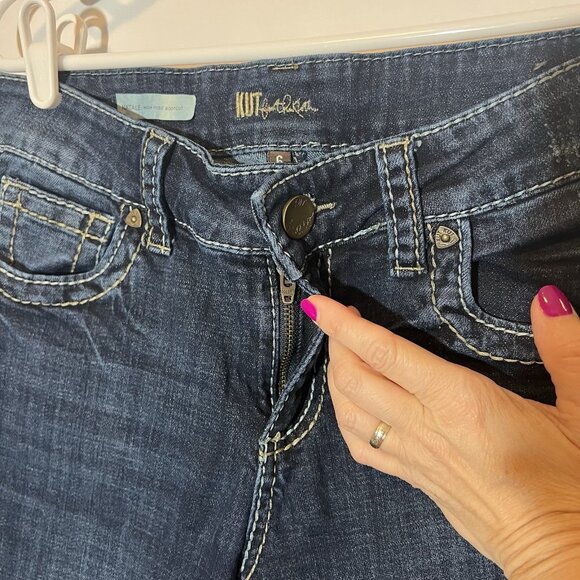 kut from the kloth Women’s Jeans Size 6 Natalie Bootcut Zipper Stretch Pockets - Picture 11 of 16